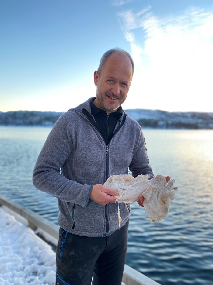 thumbnail_Claus med salta Fish face klar til forsendelse til Portugal.jpg